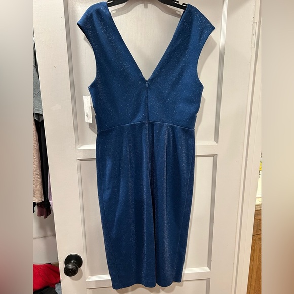 Aidan Mattox blue sparkle dress Size 8 NWT - Picture 4 of 11